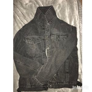 black denim jean jacket